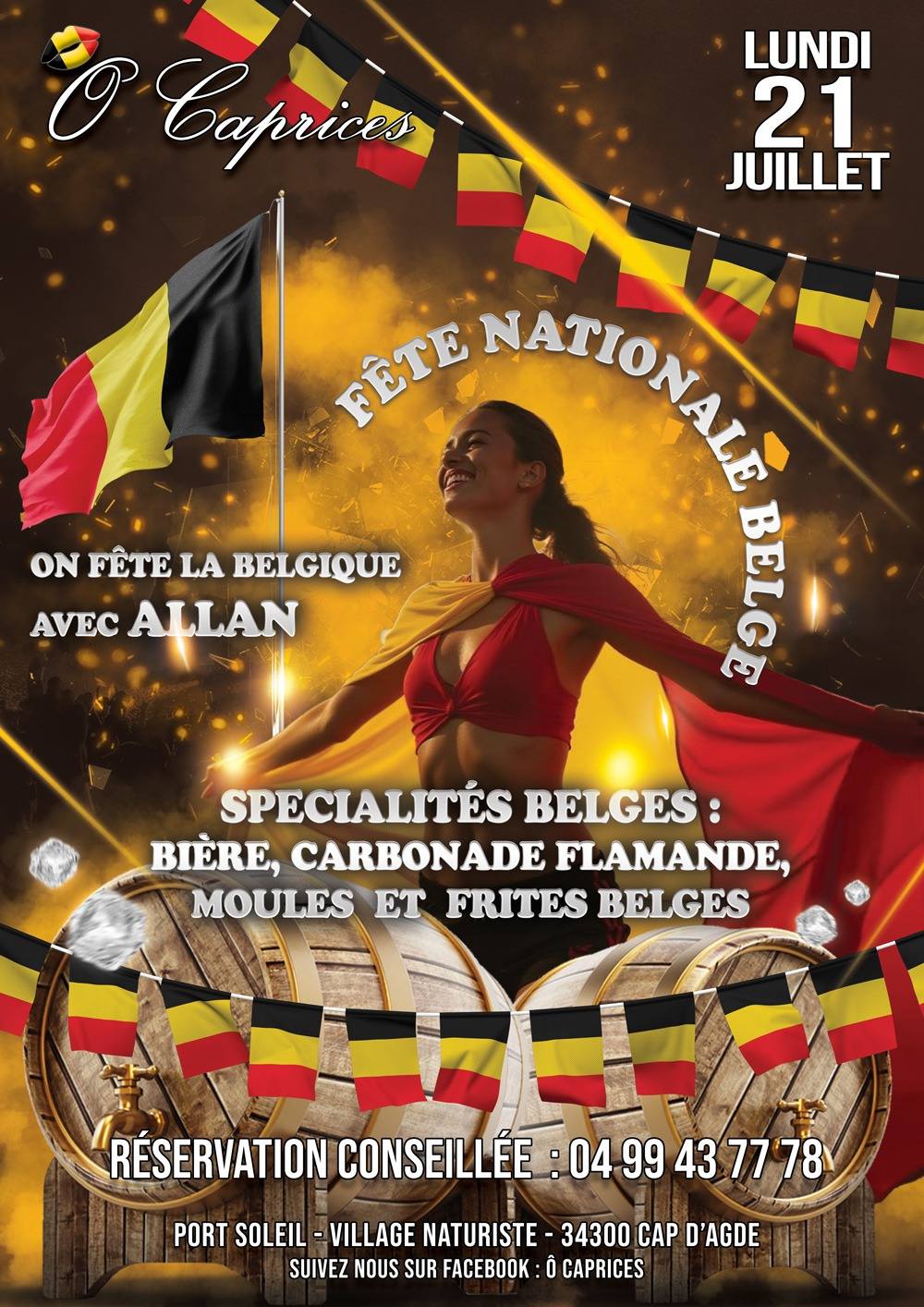 Visuel de l'événement Fête Nationale Belge au Cap d'Agde