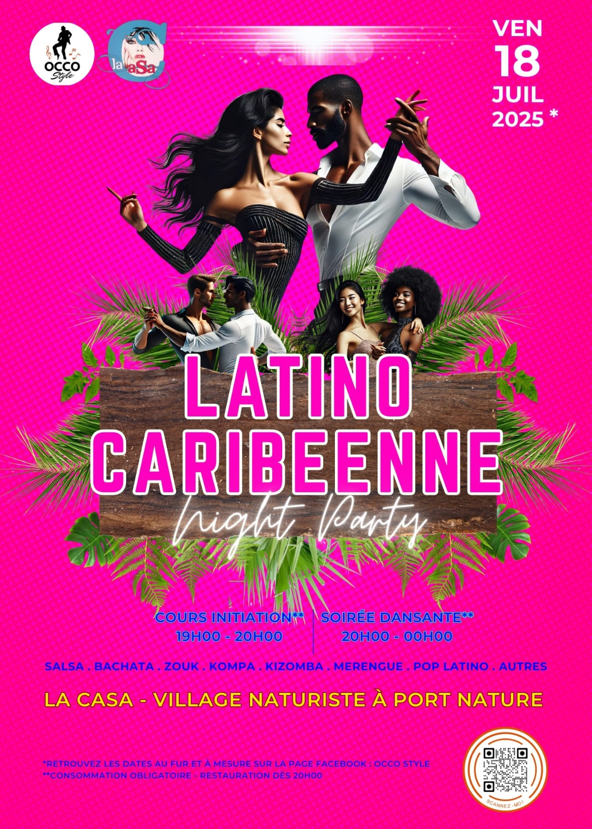 Visuel de l'événement Cours de danse Latino au Cap d'Agde