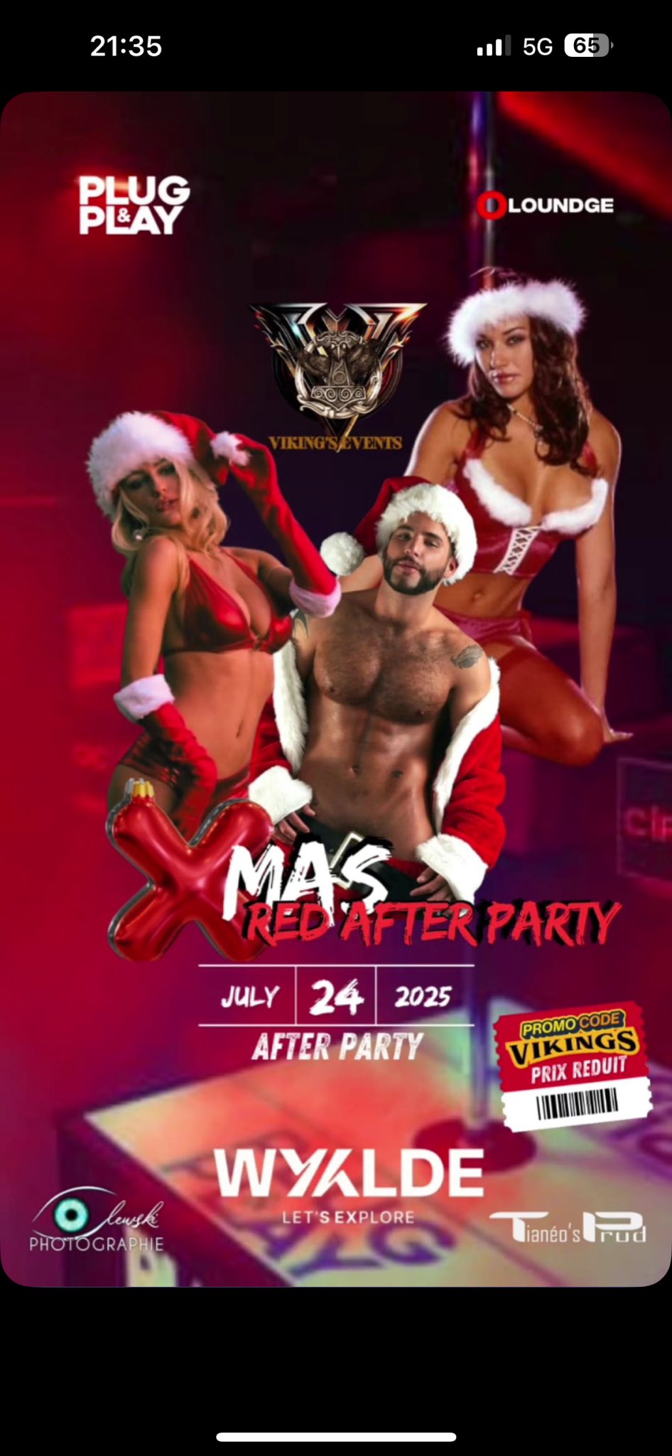 Visuel de l'événement XMas Red After Party au Cap d'Agde