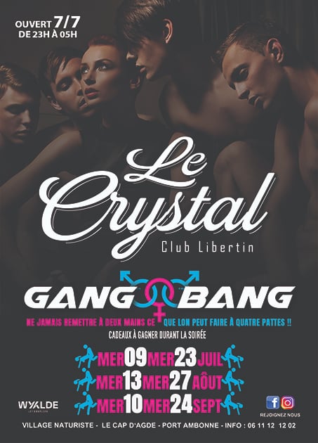 Visuel de l'événement Soirée Gang Bang au Cap d'Agde