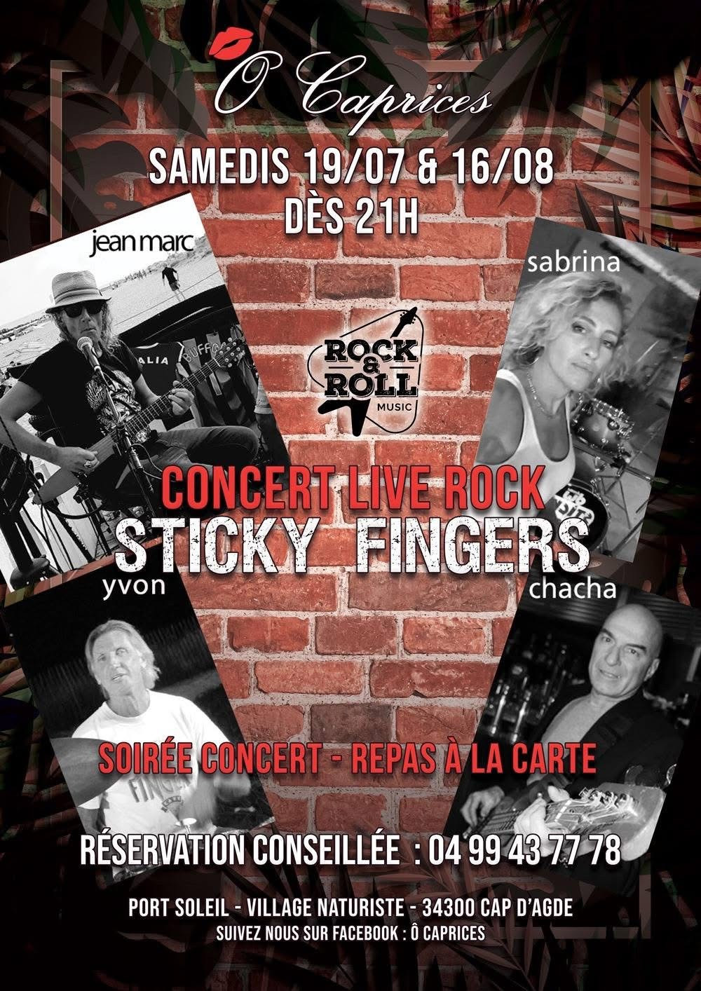 Visuel de l'événement Soirée Concert Live Rock au Cap d'Agde