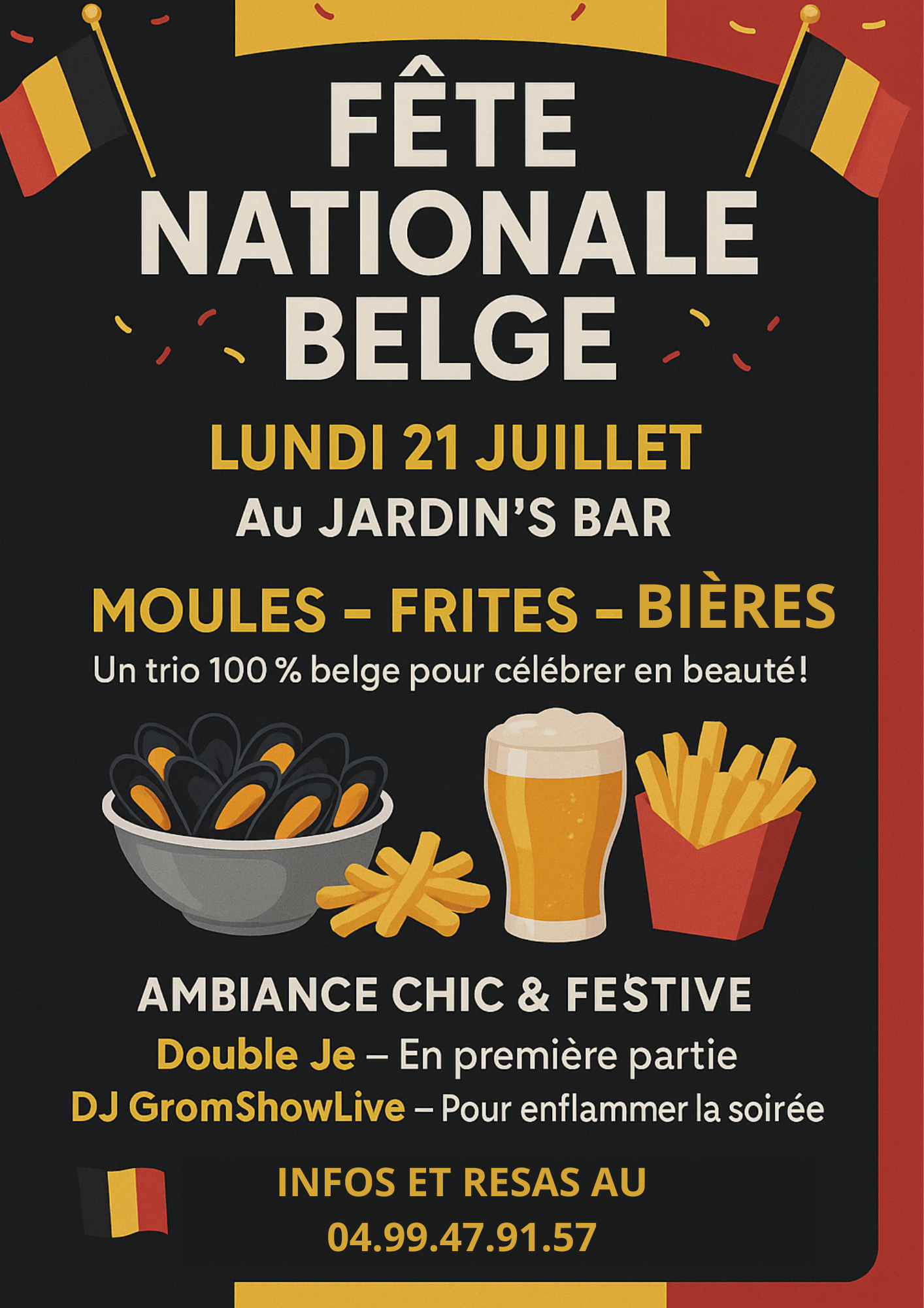 Visuel de l'événement Fete nationale Belge au Cap d'Agde