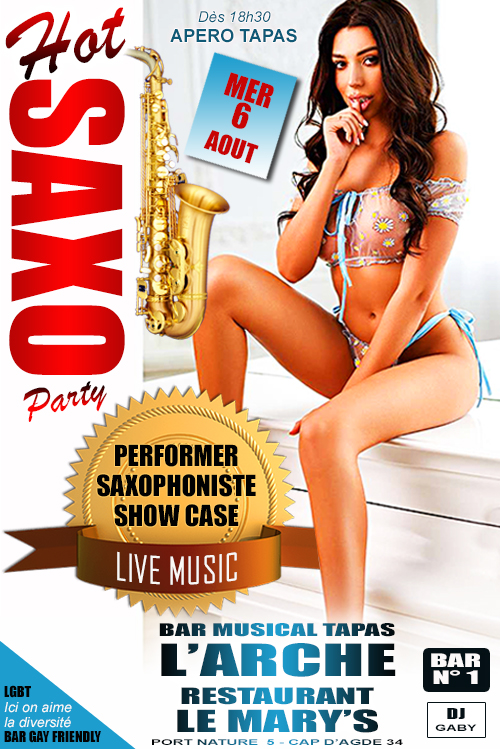 Visuel de l'événement Performer Saxophoniste au Cap d'Agde