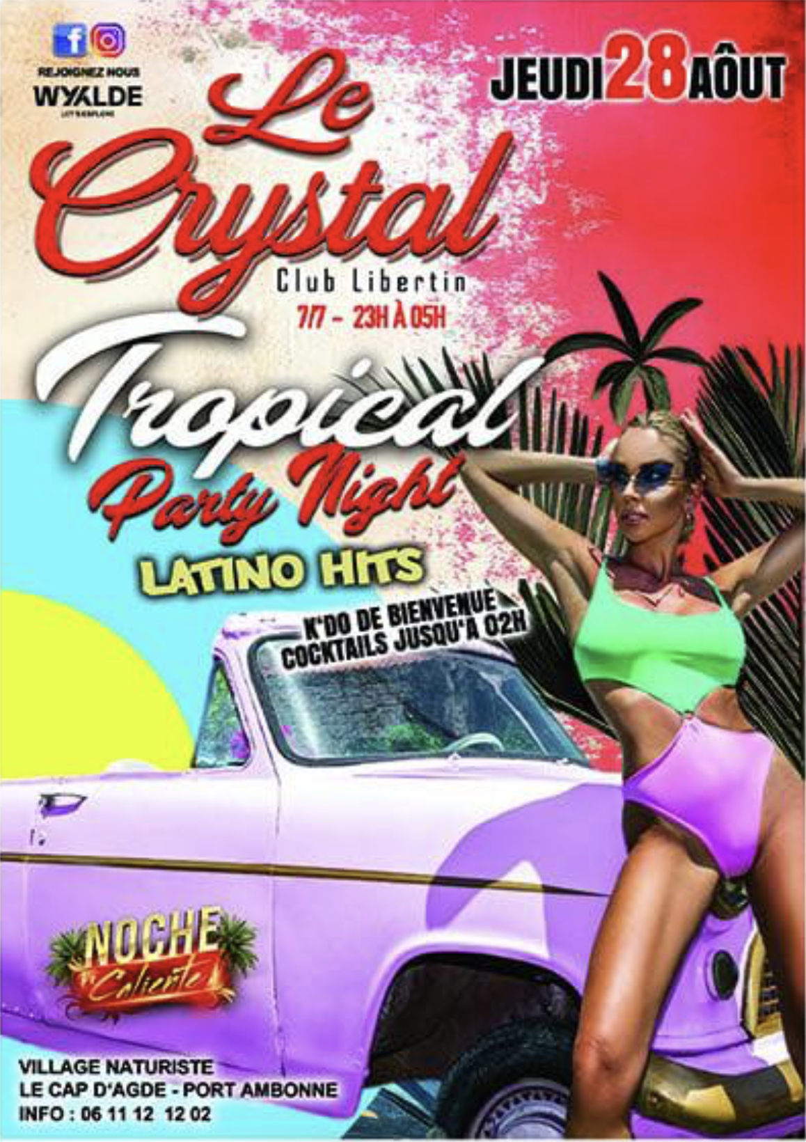 Visuel de l'événement Tropical Party Night au Cap d'Agde