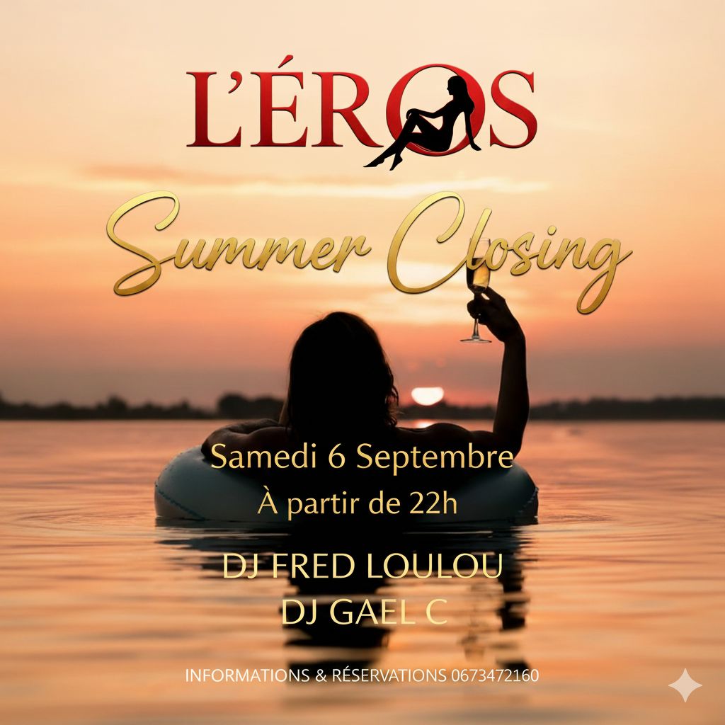 Visuel de l'événement Summer Closing au Cap d'Agde