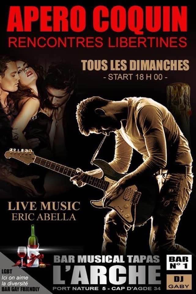 Visuel de l'événement Live music avec Eric Abella au Cap d'Agde