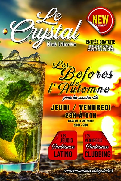 Visuel de l'événement Les Befores de l’Automne au Cap d'Agde