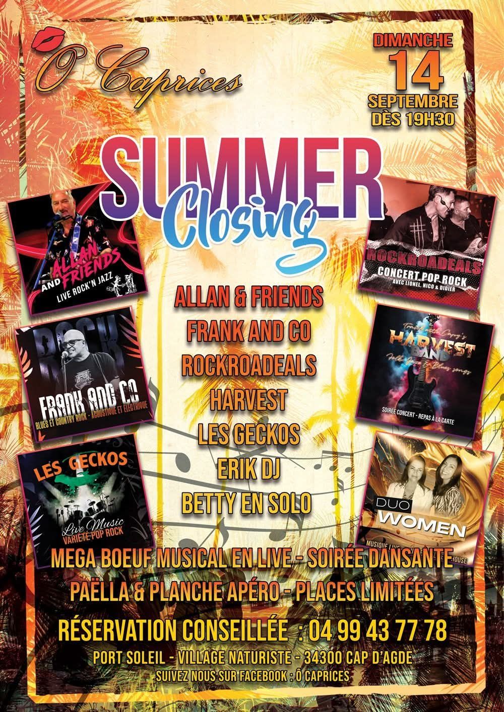 Visuel de l'événement Summer Closing au Cap d'Agde