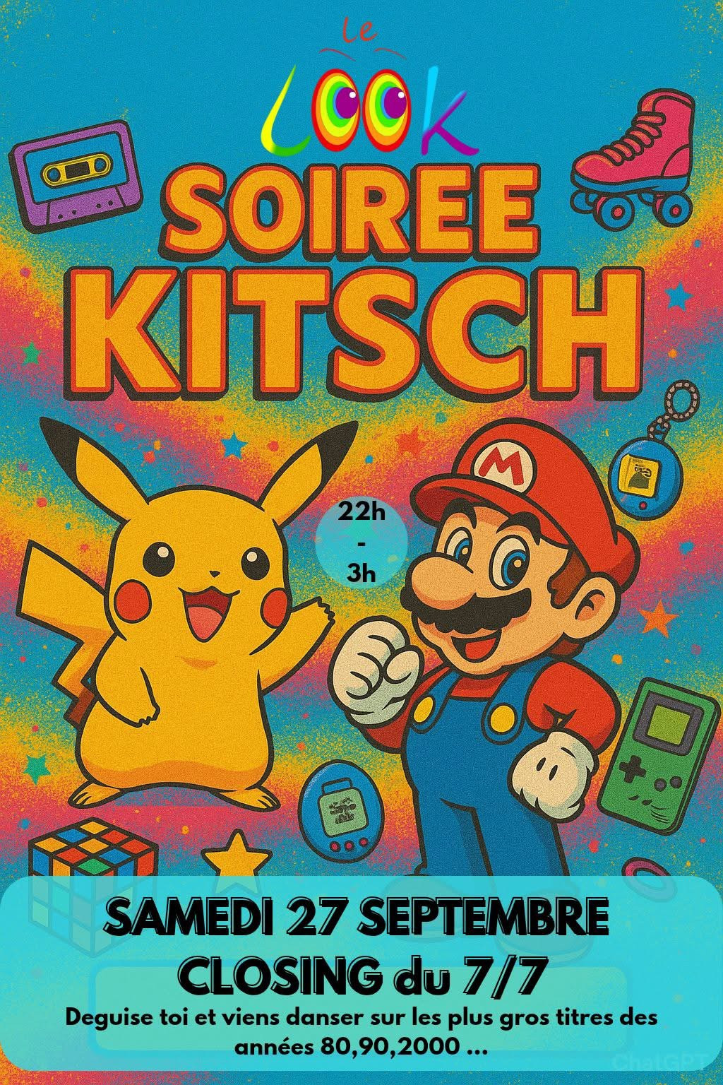 Visuel de l'événement Soirée Kitsch au Cap d'Agde