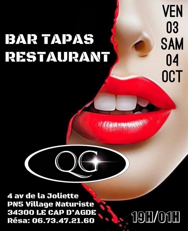 Visuel de l'événement Votre Bar – Tapas – Restaurant est ouvert au Cap d'Agde