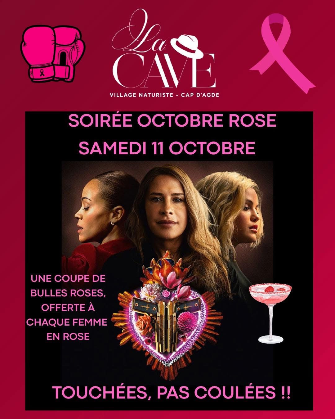 Visuel de l'événement LA CAVE VOIT LA VIE EN ROSE au Cap d'Agde