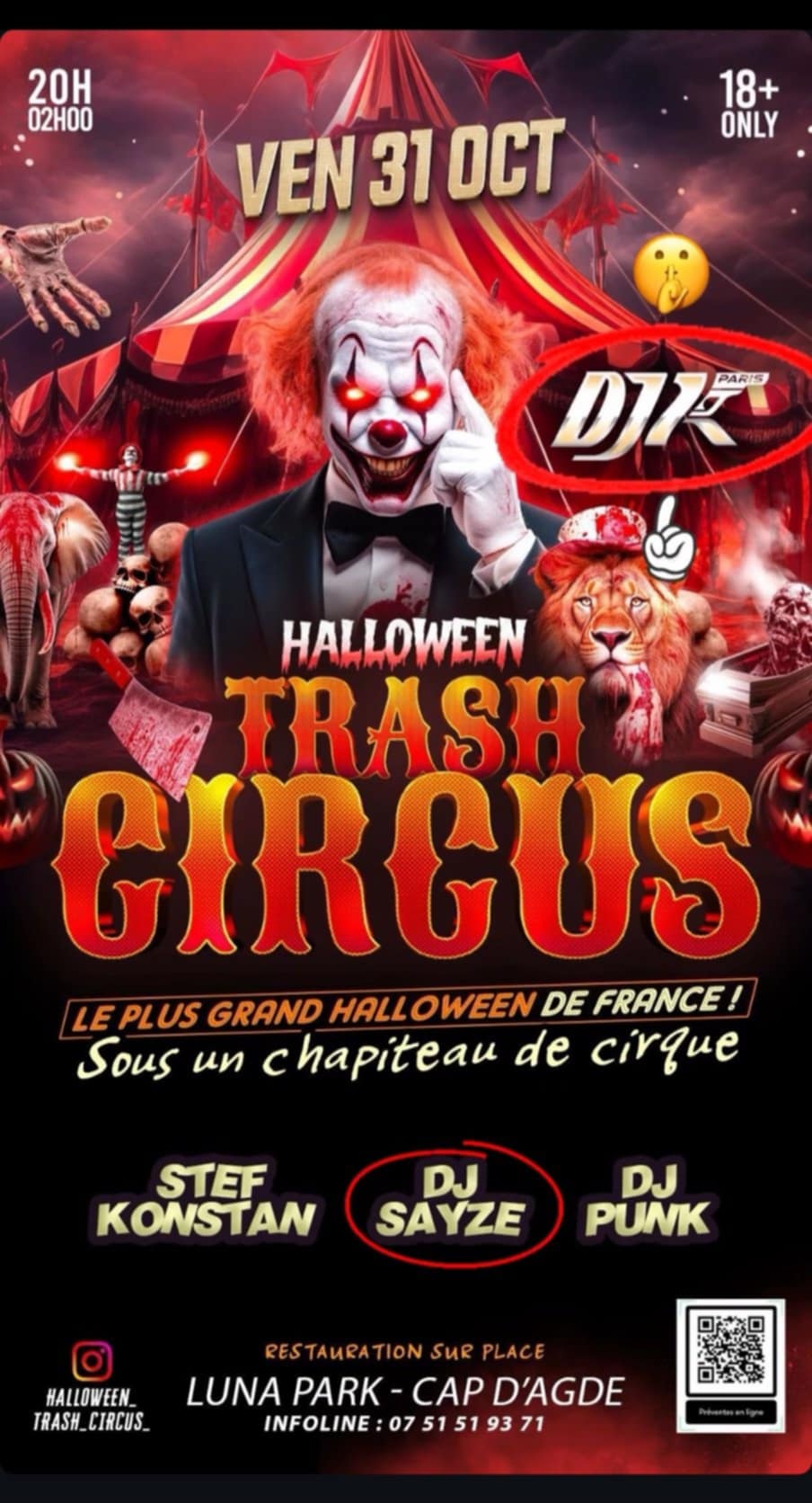 Visuel de l'événement Le Trash Circus au Cap d'Agde