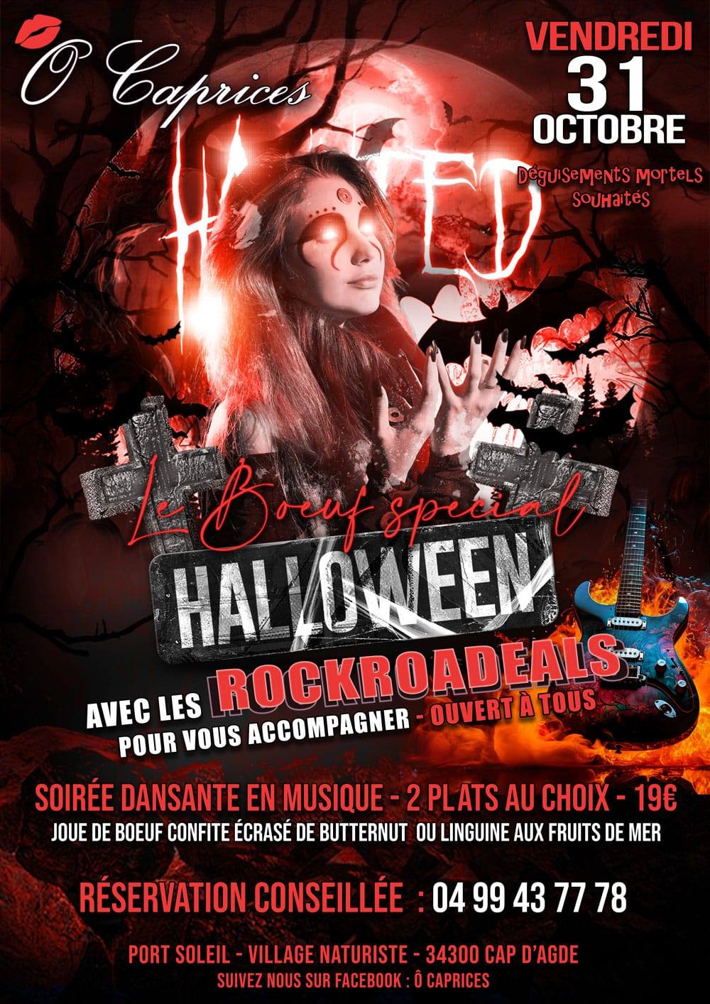 Visuel de l'événement Le Boeuf Spécial Halloween au Cap d'Agde