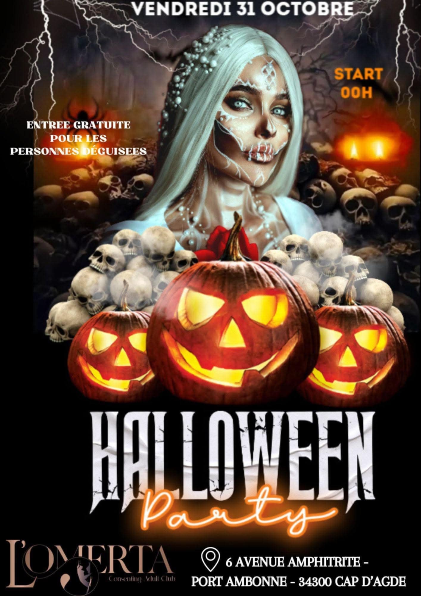 Visuel de l'événement Halloween Party au Cap d'Agde
