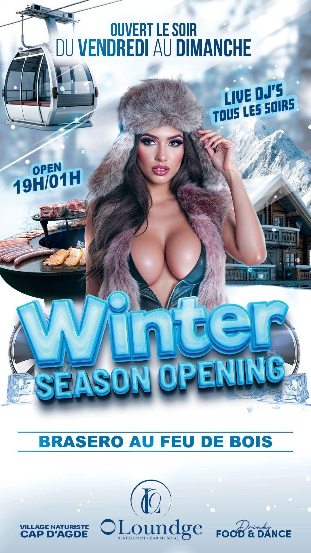Visuel de l'événement Winter Season Opening au Cap d'Agde