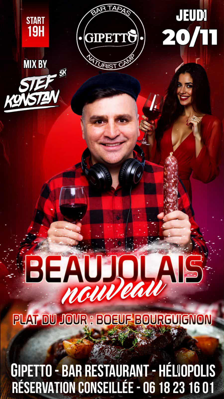 Visuel de l'événement Beaujolais Nouveau au Cap d'Agde
