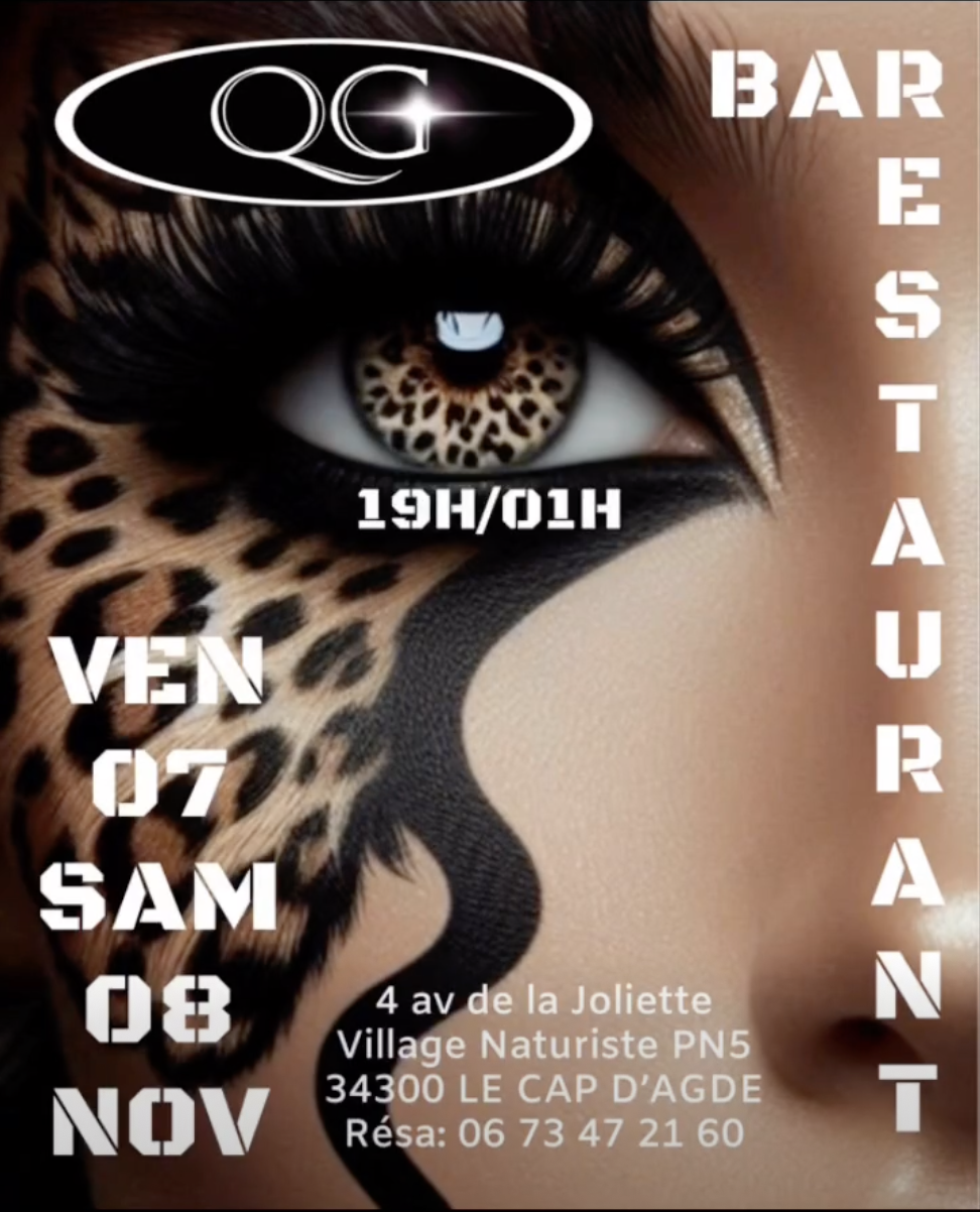 Visuel de l'événement QG EROS Ouvert au Cap d'Agde