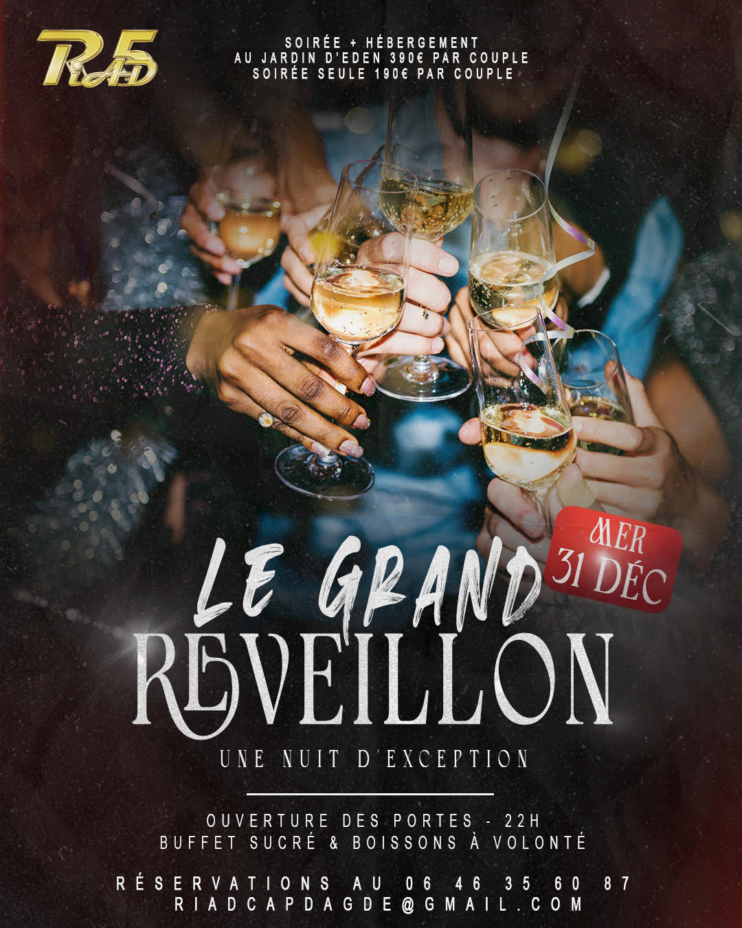 Visuel de l'événement Le grand Réveillon au Cap d'Agde