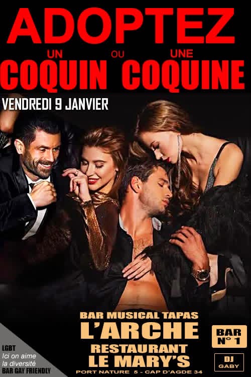 Visuel de l'événement Adoptez un ou une coquine au Cap d'Agde