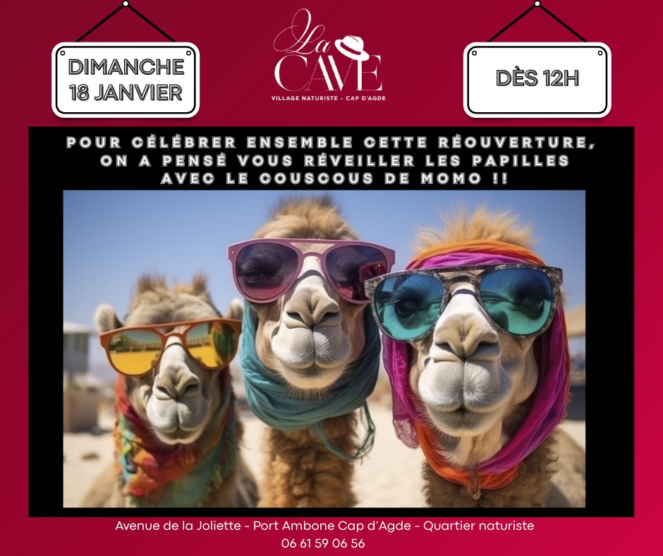 Visuel de l'événement Couscous de Momo au Cap d'Agde