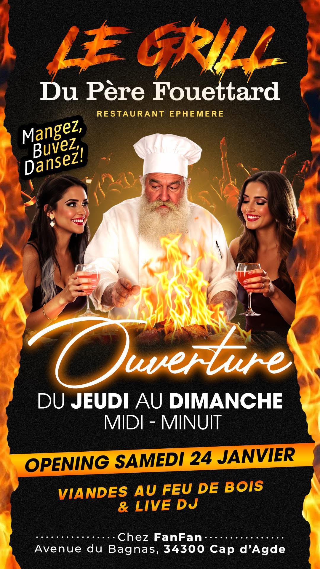 Visuel de l'événement Le grill du père fouettard au Cap d'Agde