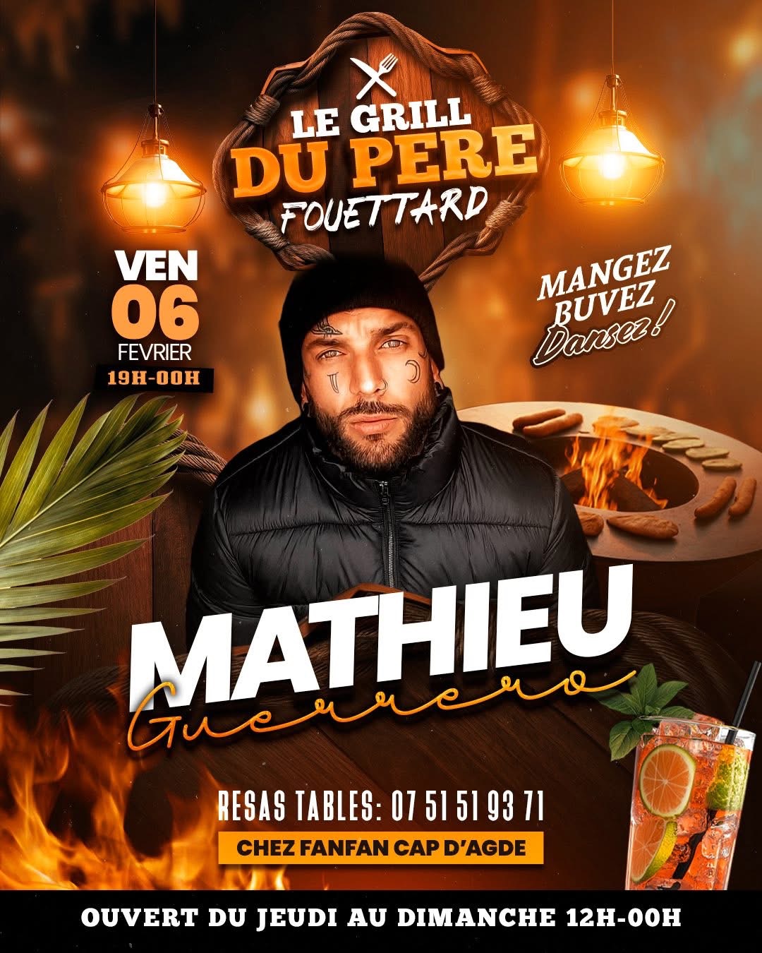 Visuel de l'événement Le grill du père fouettard au Cap d'Agde