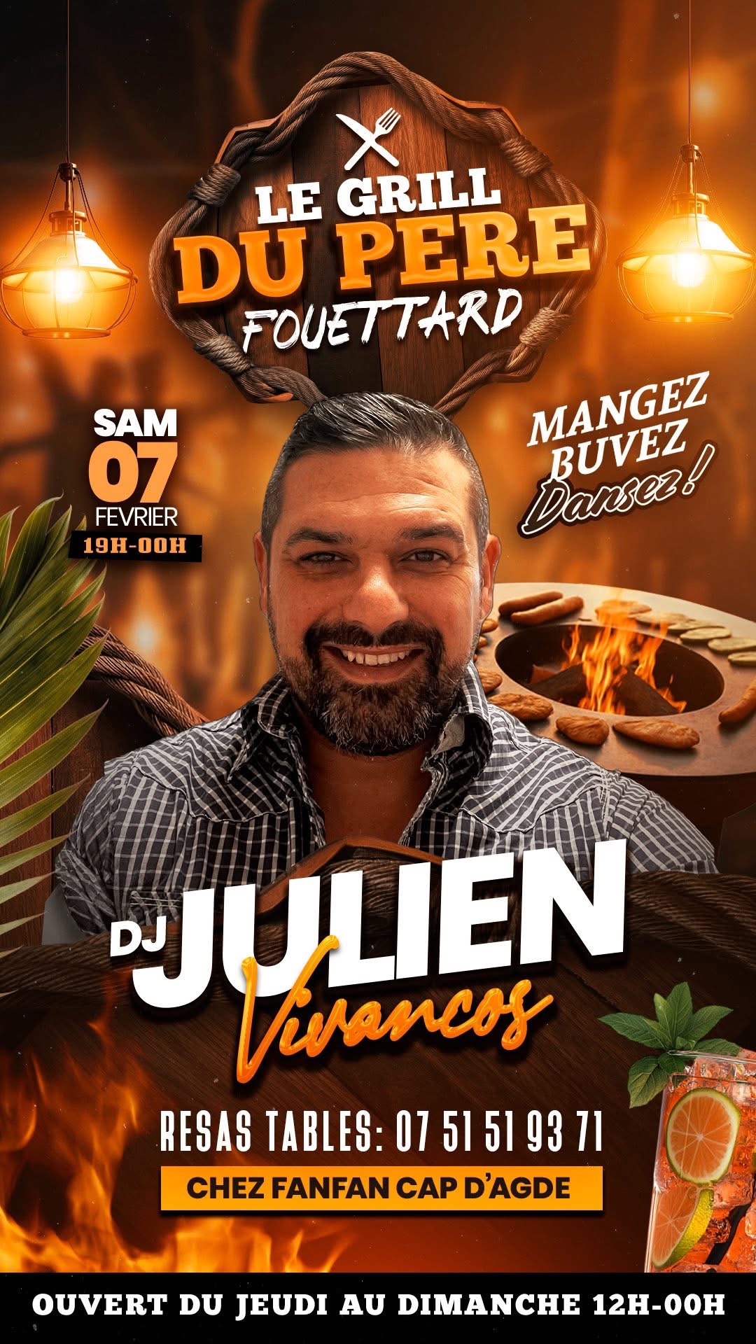 Visuel de l'événement Le grill du père fouettard au Cap d'Agde