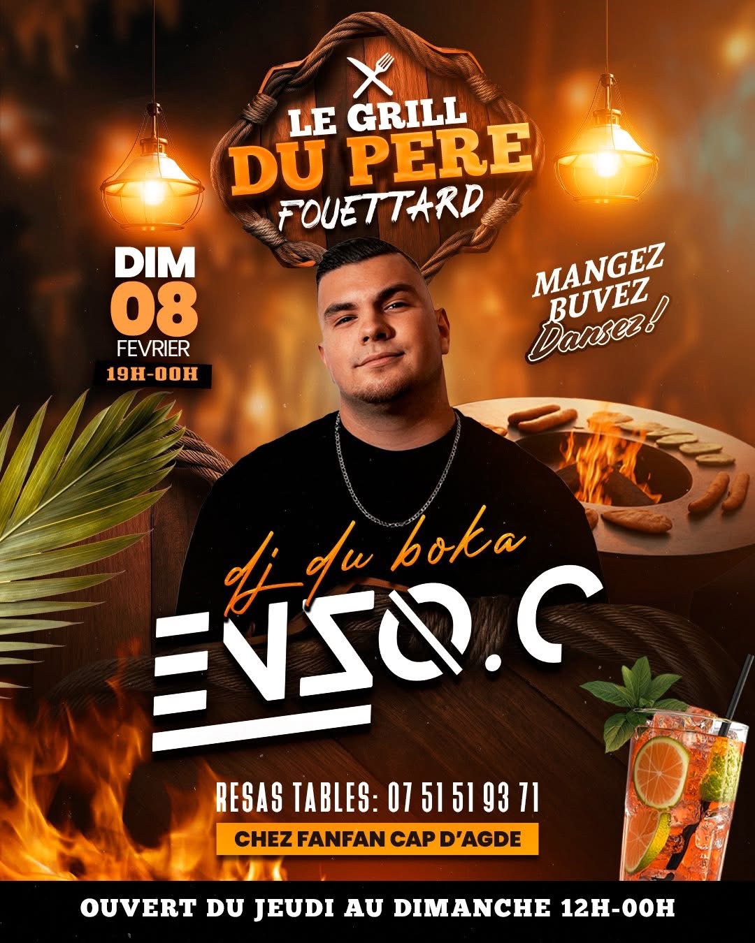 Visuel de l'événement Le grill du père fouettard au Cap d'Agde