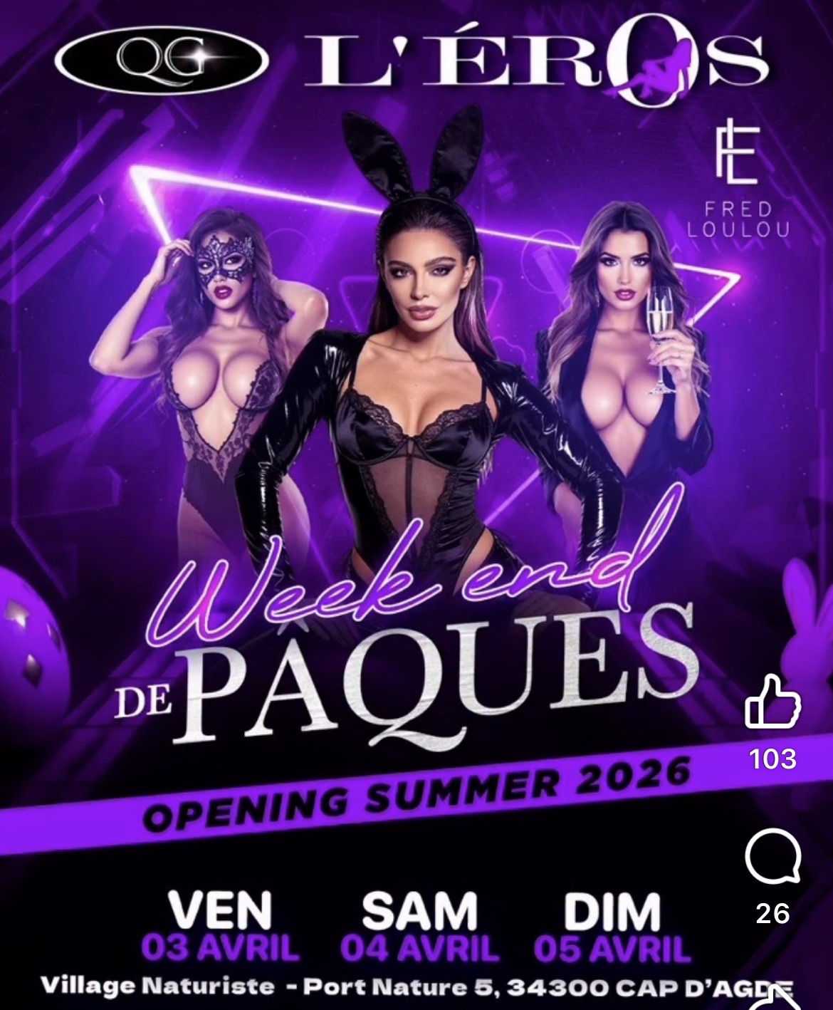 Visuel de l'événement Opening Summer 2026 au Cap d'Agde