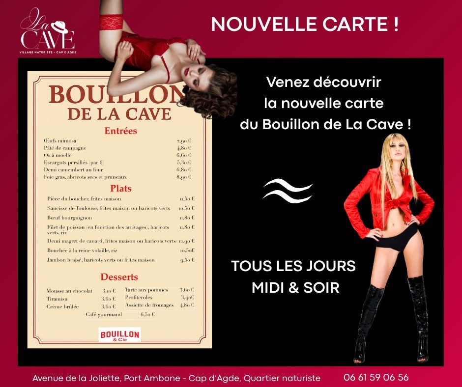 Visuel de l'événement La Cave vous accueille midi et soir au Cap d'Agde