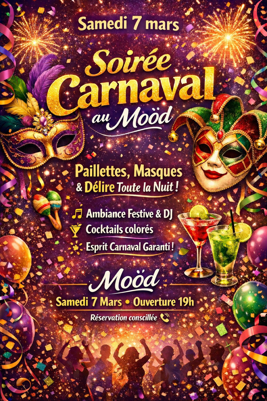 Visuel de l'événement Carnaval du Mood au Cap d'Agde