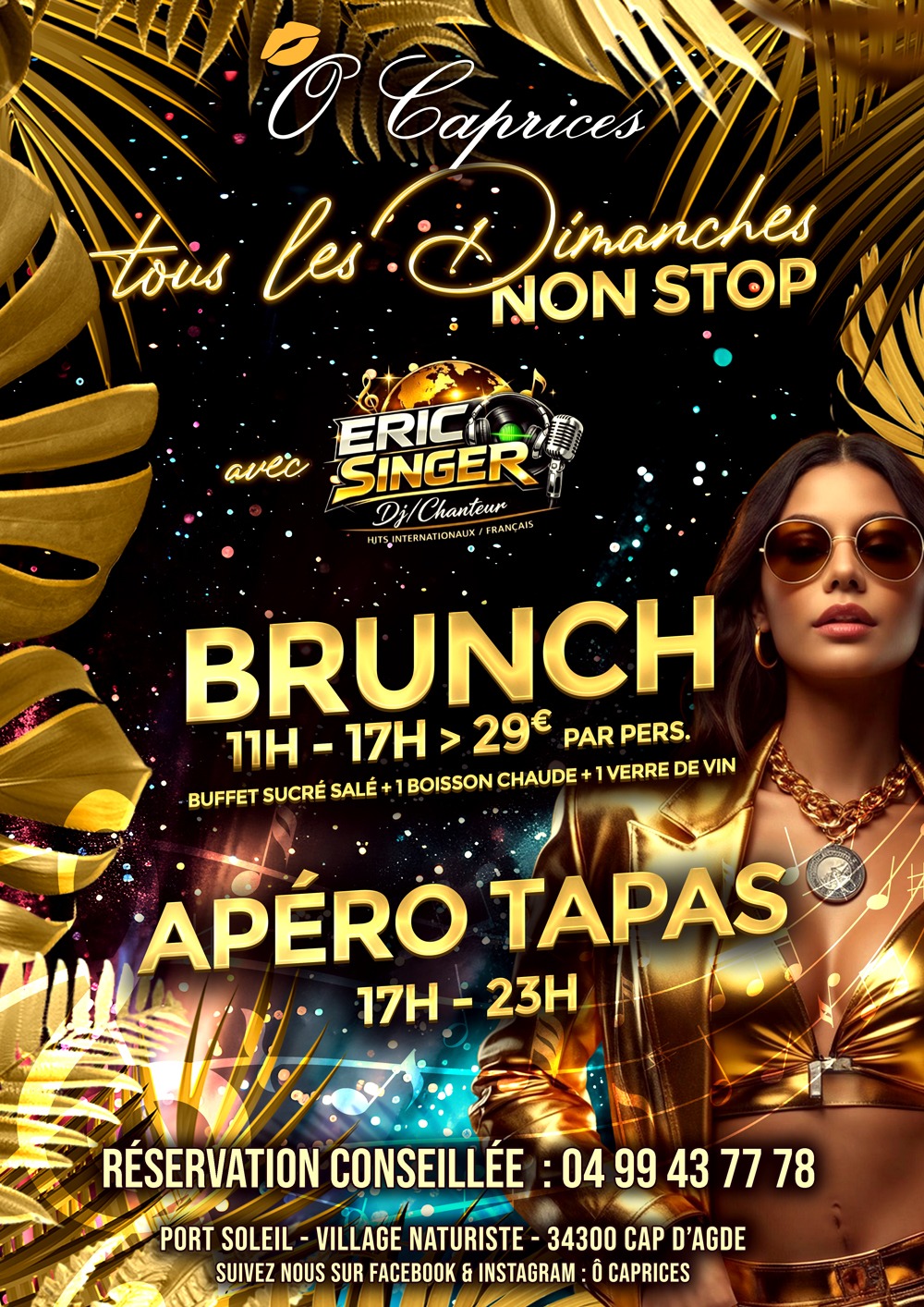 Visuel de l'événement Dimanche c'est non stop ! au Cap d'Agde