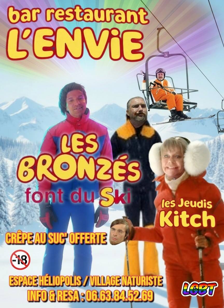 Visuel de l'événement Les Bronzés font du ski ! ⛷️😎 au Cap d'Agde