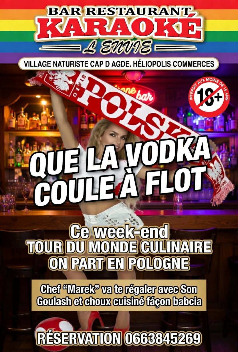 Visuel de l'événement Ce week-end, cap sur la Pologne à L’Envie ! 🎶 au Cap d'Agde