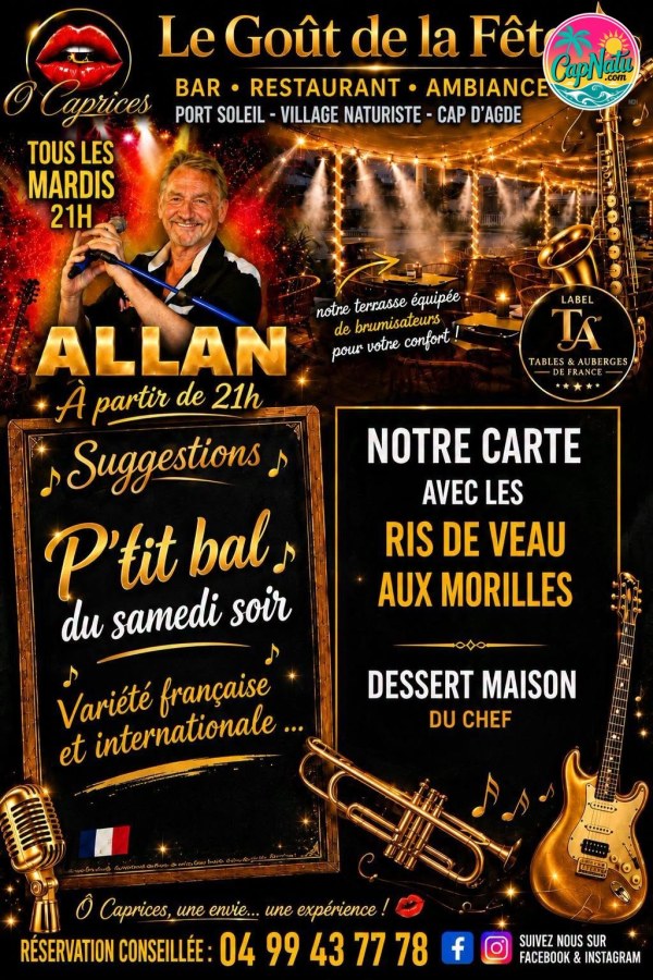 Le p’tit bal du samedi soir chez Ô Caprices !