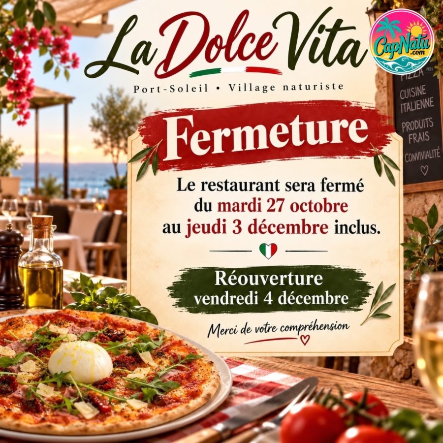 LA DOLCE VITA FAIT UNE PAUSE
