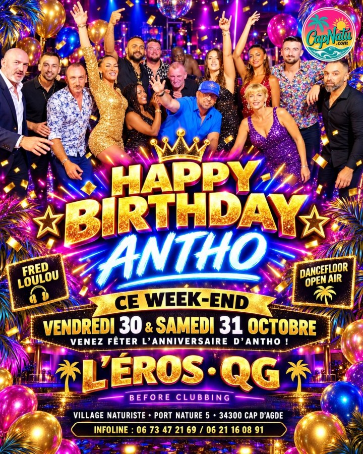 CE WEEK-END, ON FÊTE L’ANNIVERSAIRE D’ANTHO !