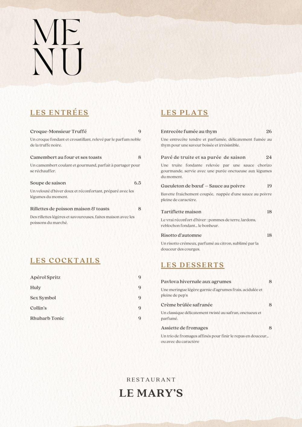 Photo de LE MARY S RESTAURANT